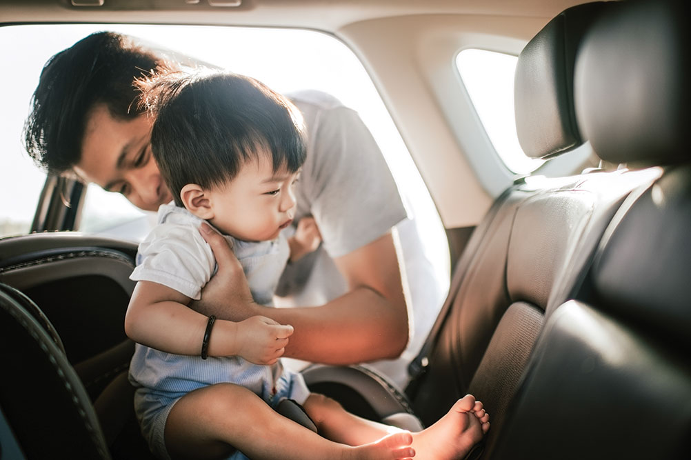 Putting Baby in car seat