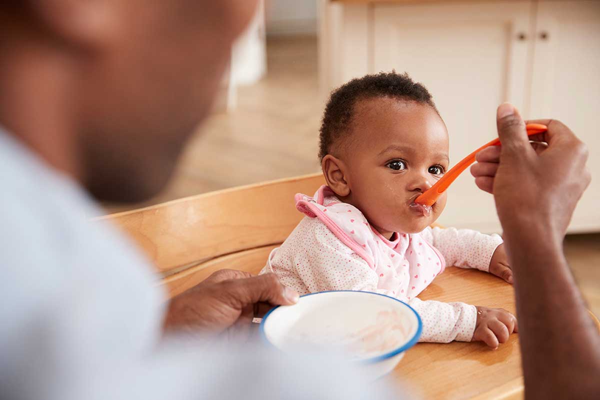 baby eating